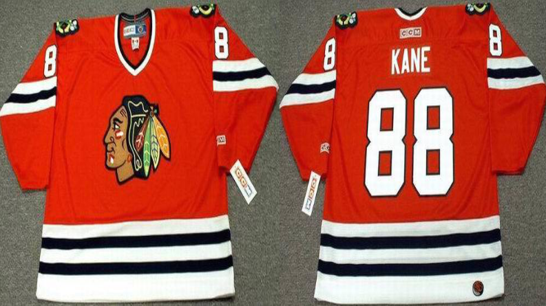 2019 Men Chicago Blackhawks 88 Kane red style 2 CCM NHL jerseys
